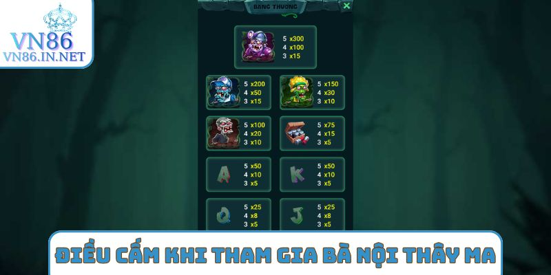 Điều cấm kỵ khi tham gia bà nội thây ma