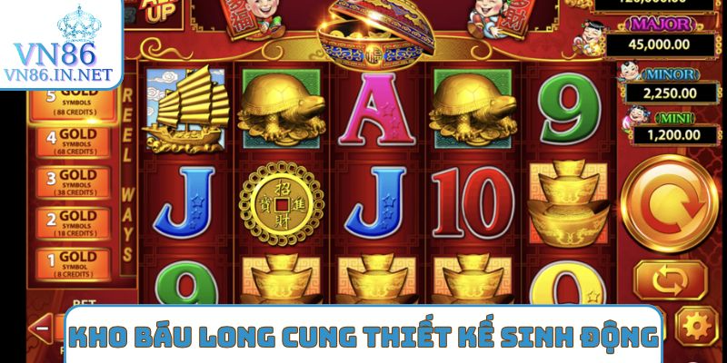 Kho báu long cung thiết kế sinh động